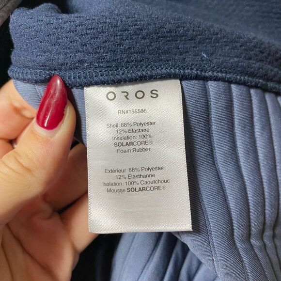 OROS Astra Funnel Neck Solarcore Insulated Pullover in Titanium Heather - Picture 15 of 16